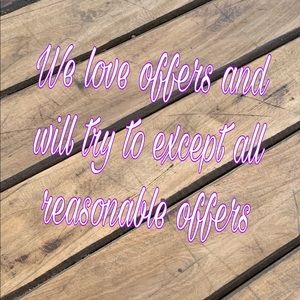 Make some offers get some stuff!!!!!